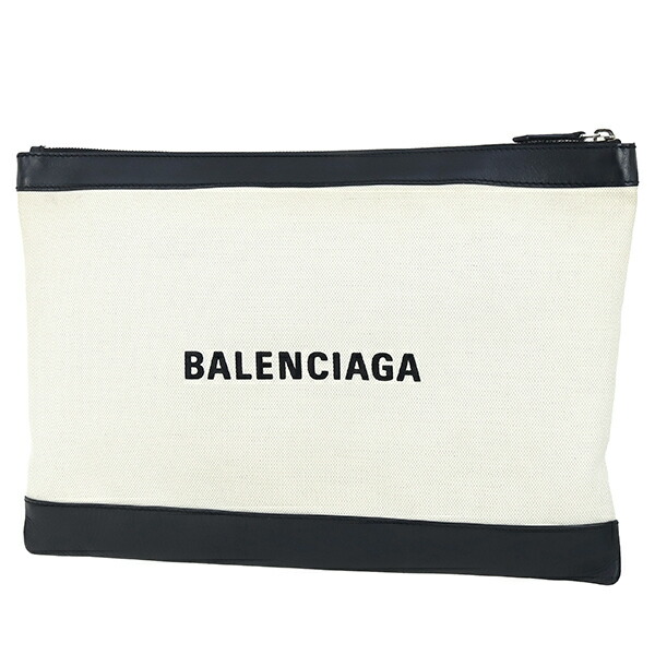 楽天市場】【美品】 バレンシアガ クラッチバッグ ネイビークリップ