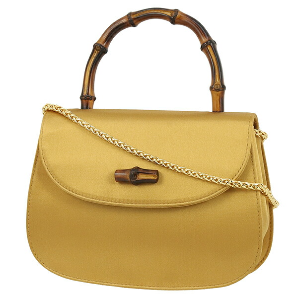 楽天市場】【ヴィンテージ】 グッチ 2WAYバッグ バンブー サテン