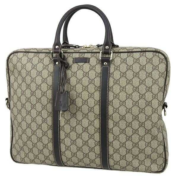 楽天市場】【超美品】 グッチ ビジネスバッグ GG スプリーム レザー