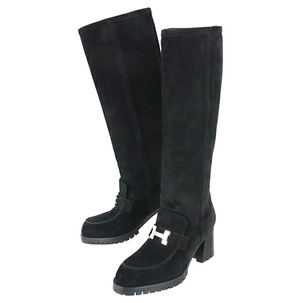 楽天市場】エルメス ロングブーツ フォリー 60 レザーブーツ