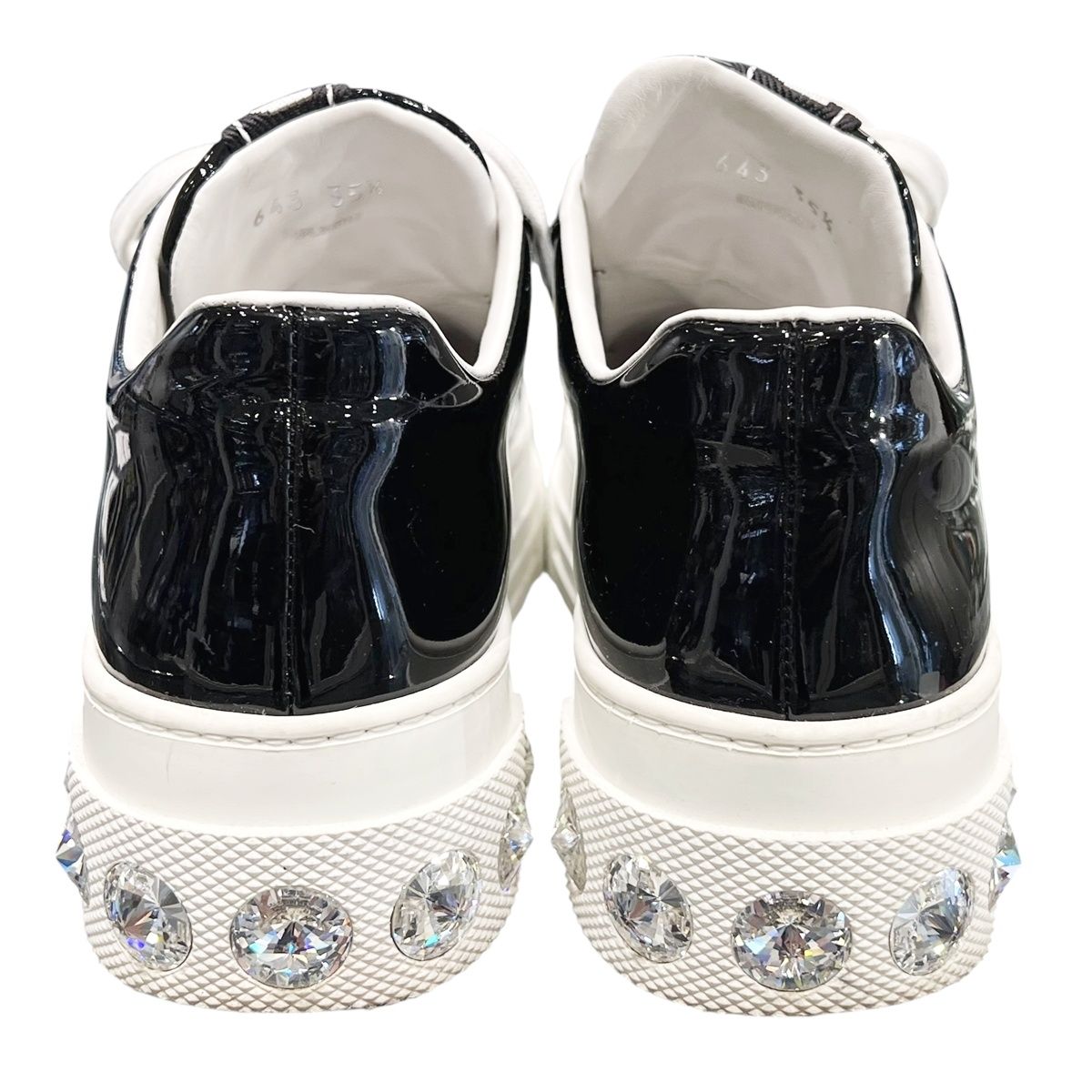 楽天市場】【中古】 MIU MIU ミュウミュウ パテント クリスタル厚底