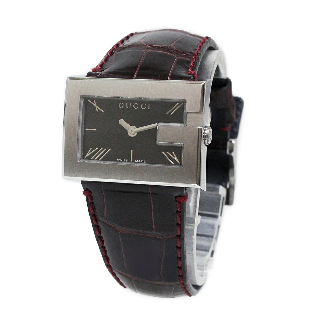 楽天市場】【未使用 展示品】グッチ GUCCI スクエア クォーツ 腕時計