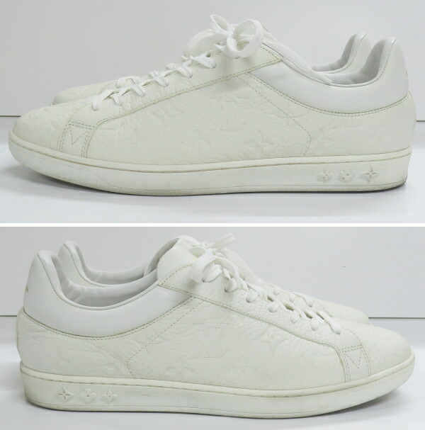 楽天市場】ルイヴィトン メンズ レザー スニーカー 白×モノグラム 型