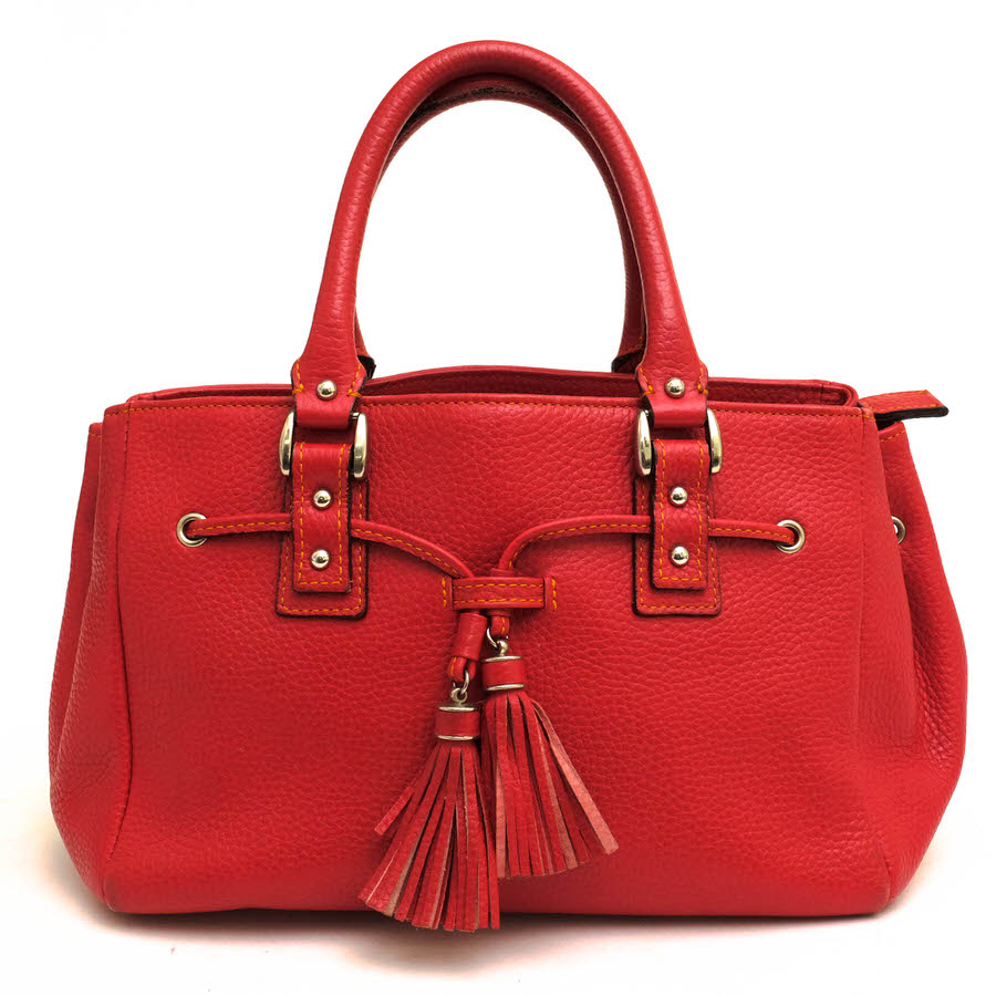 楽天市場】WAKO ハンドバッグ 和光 牛革 カーフ タッセル シボ革