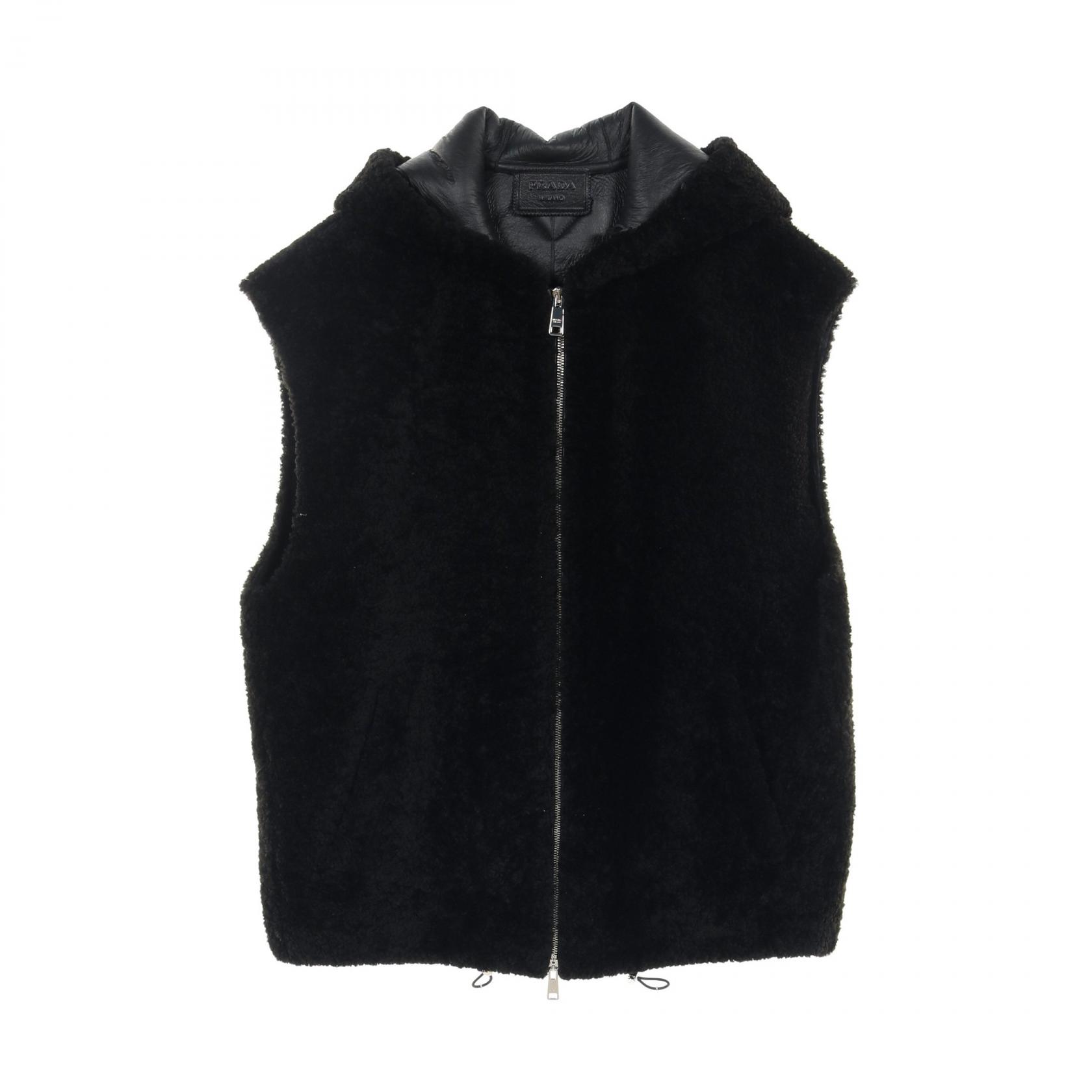 楽天市場】プラダ PRADA Nappa shearling vest ベスト 衣料品 トップス