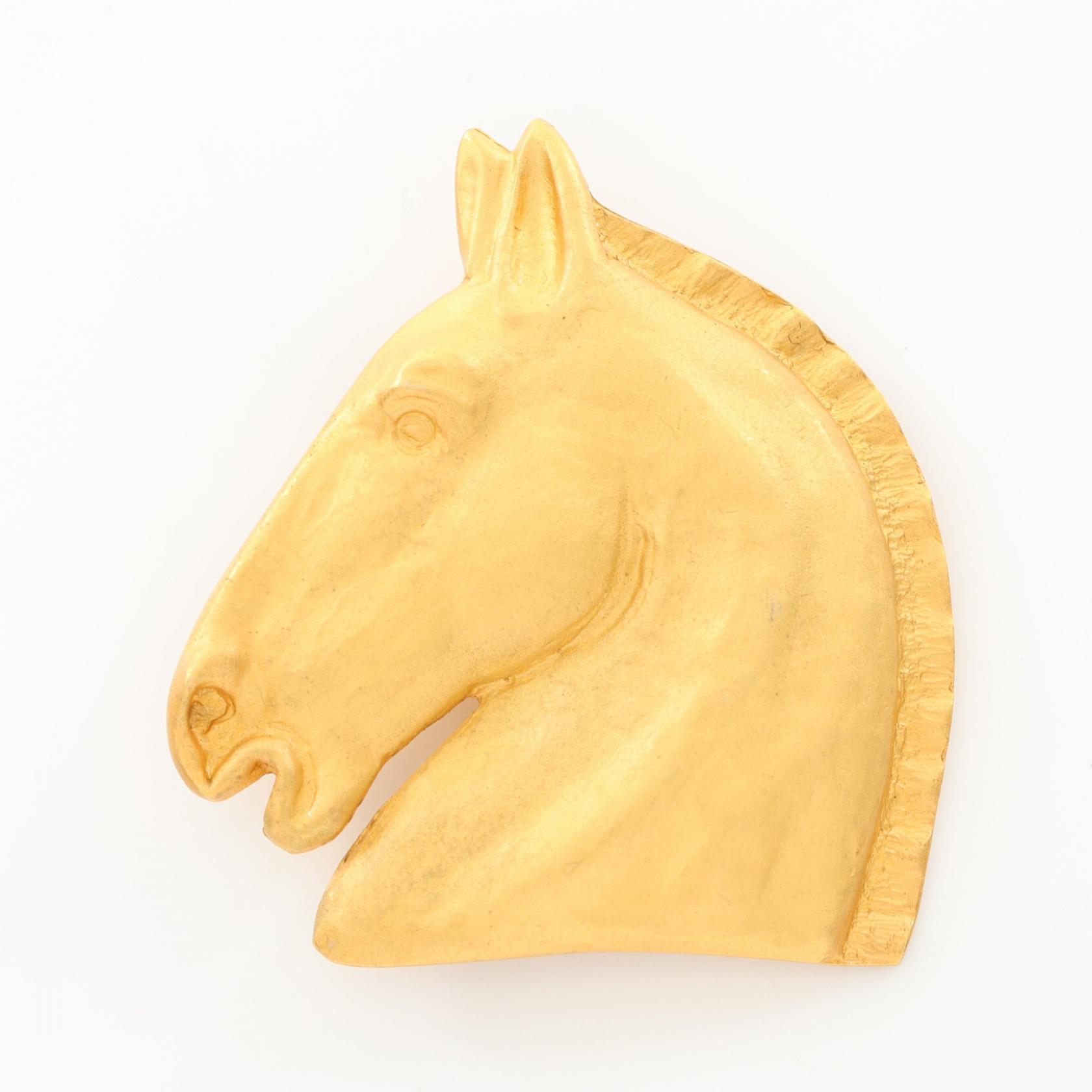 楽天市場】エルメス HERMES ホース ブローチ アクセサリー GP