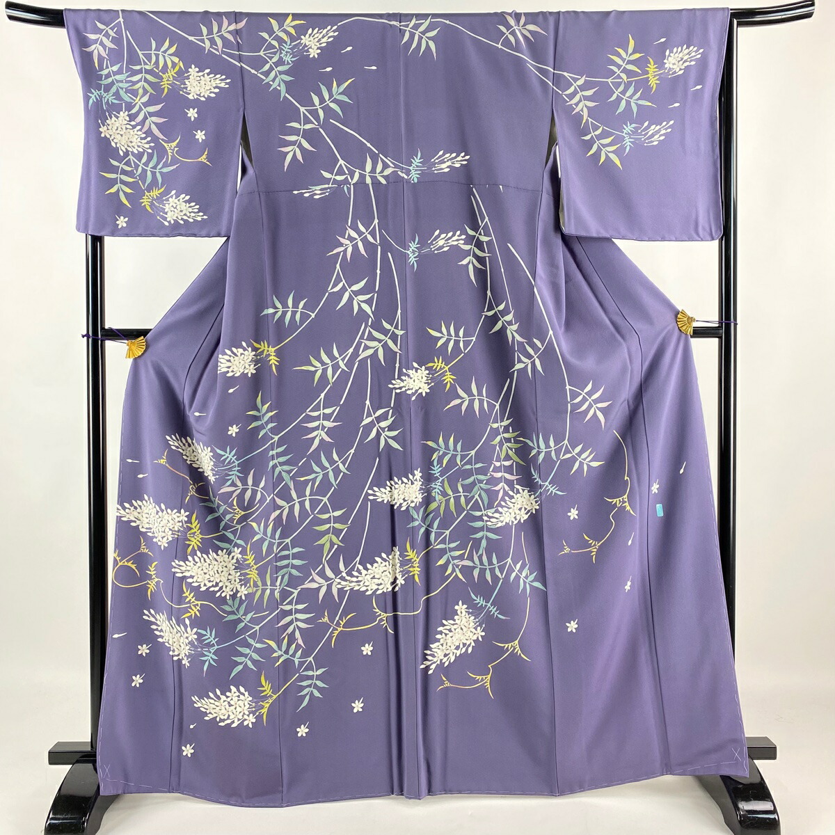 楽天市場】訪問着 身丈167cm 裄丈70cm L 袷 長峰茂生 落款あり 草花