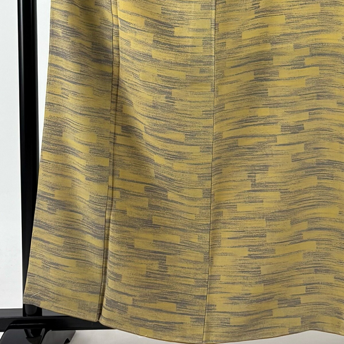 楽天市場】小紋 身丈162cm 裄丈68.5cm L 袷 幾何学 からし色 正絹 美品