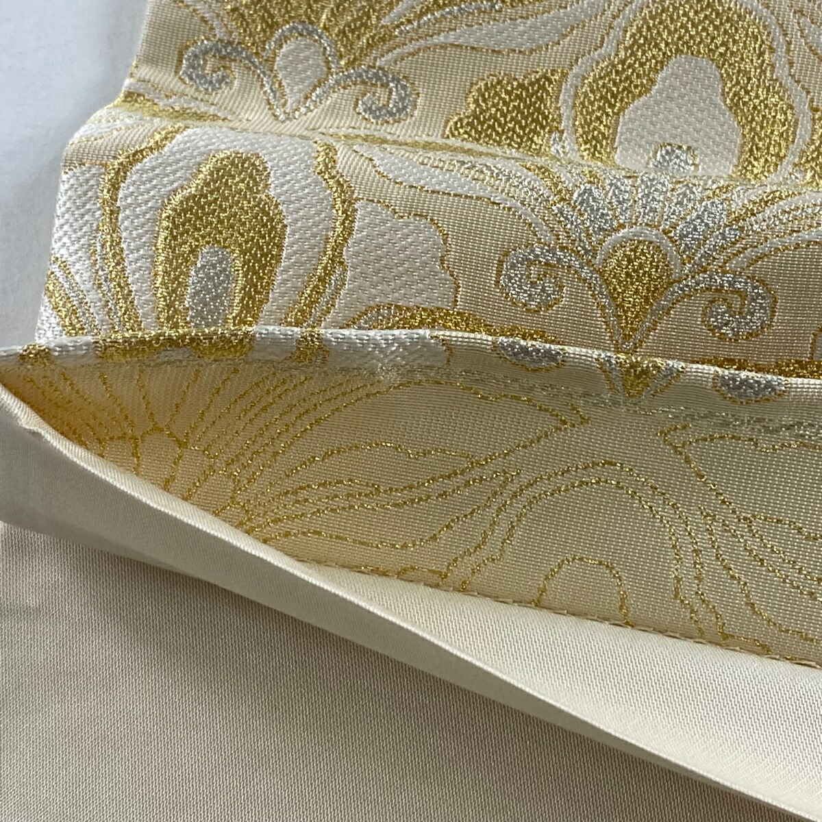 袋帯 袋帯 美品 逸品 六通 正絹 美品 逸品 華文 鳥 刺繍 金銀糸