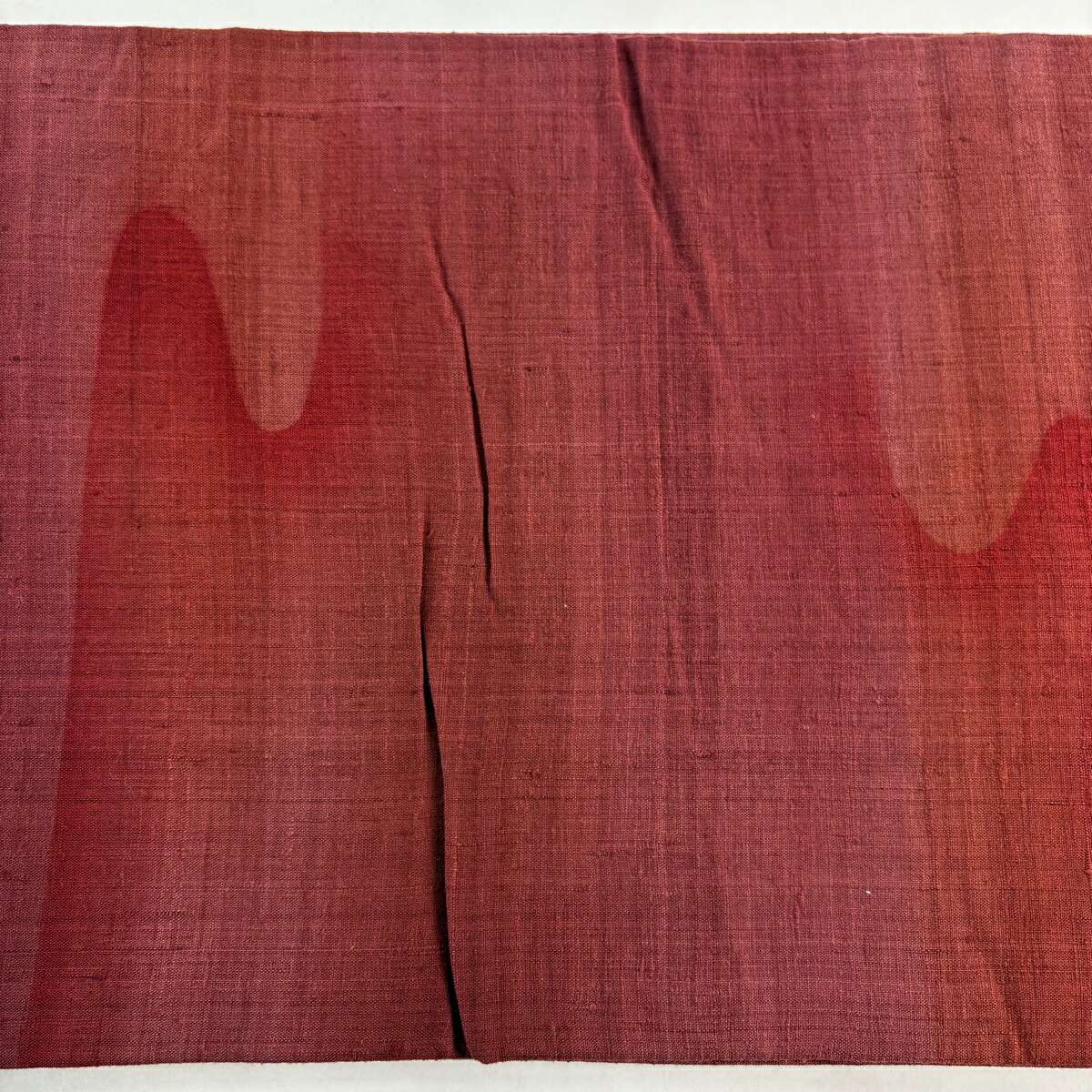 楽天市場】袋帯 秀品 紬地 華文 亀甲 刺繍 えんじ色 お太鼓柄 正絹