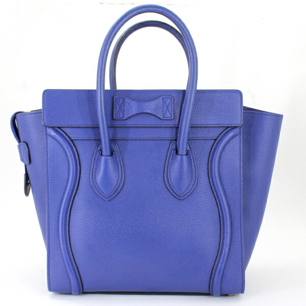 楽天市場】セリーヌ ラゲージ マイクロショッパー ハンドバッグ 青