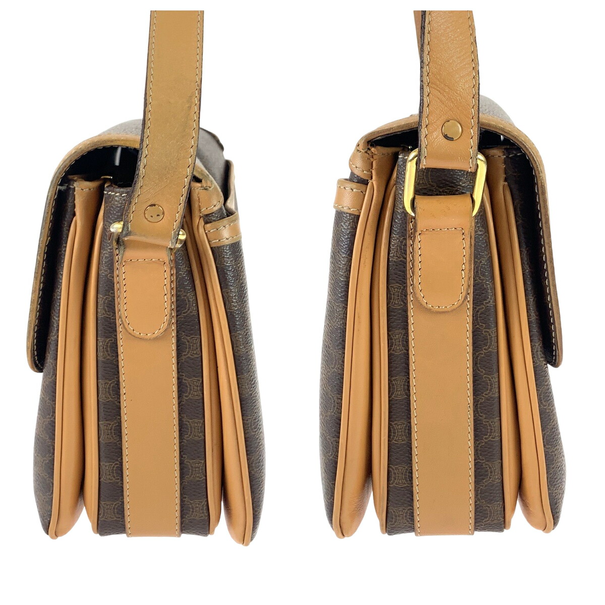 楽天市場】美品 CELINE セリーヌ ヴィンテージ マカダム柄 ブラウン