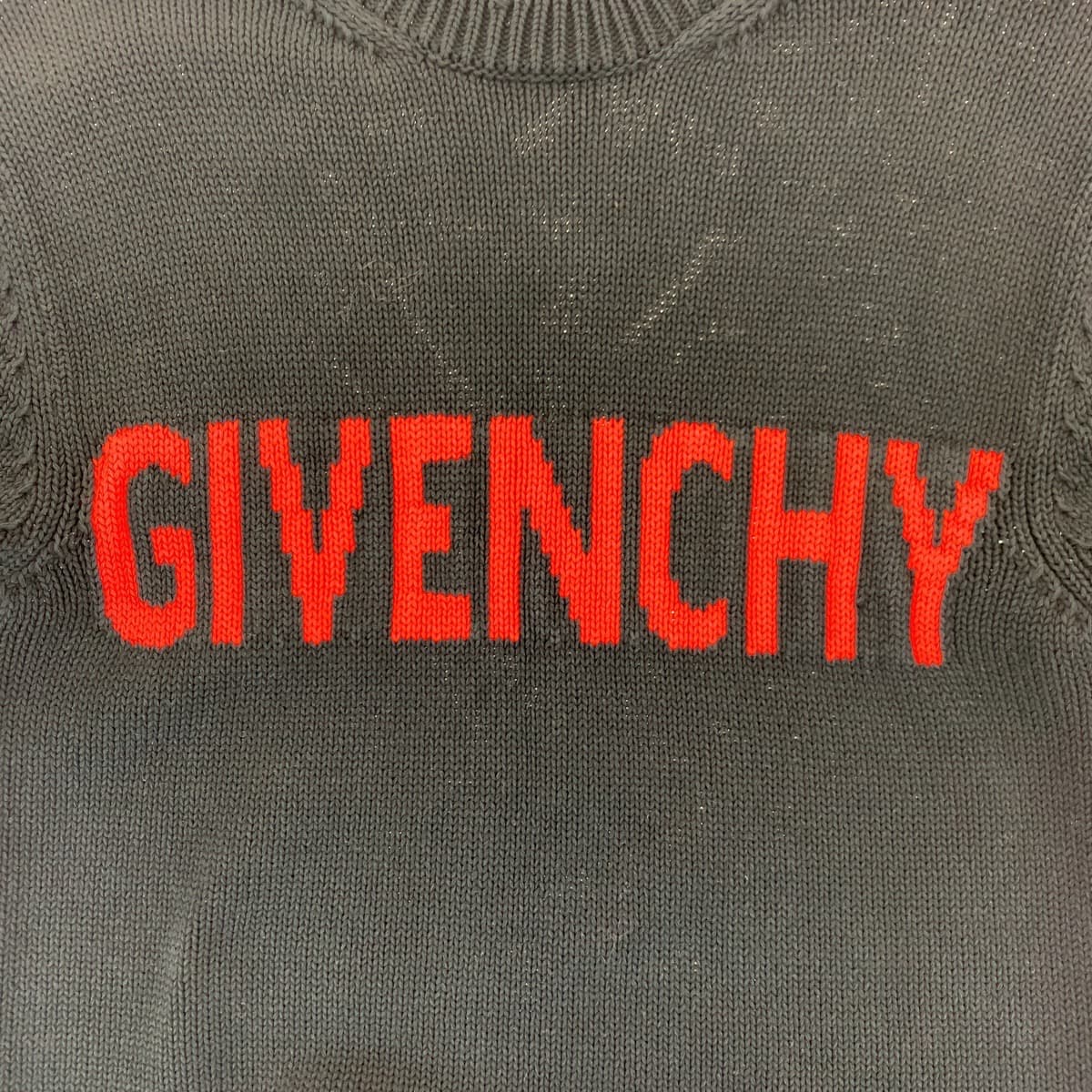 楽天市場】美品 Givenchy ジバンシー ロゴ サイズS ブラック 黒 ニット