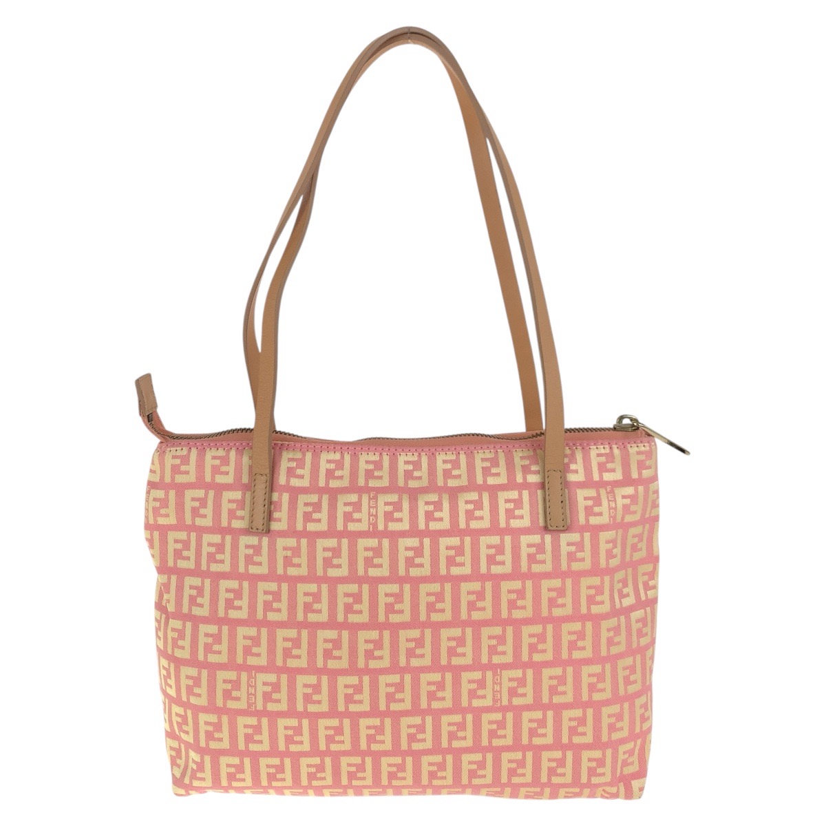 楽天市場】美品 FENDI フェンディ ズッキーノ ピンク ベージュ