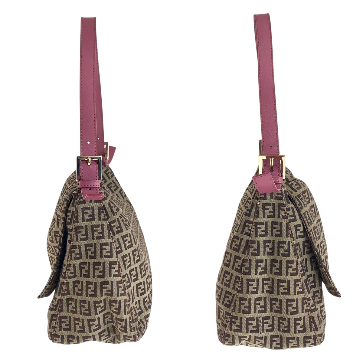 楽天市場】美品 FENDI フェンディ ズッキーノ マンマバケット ブラウン