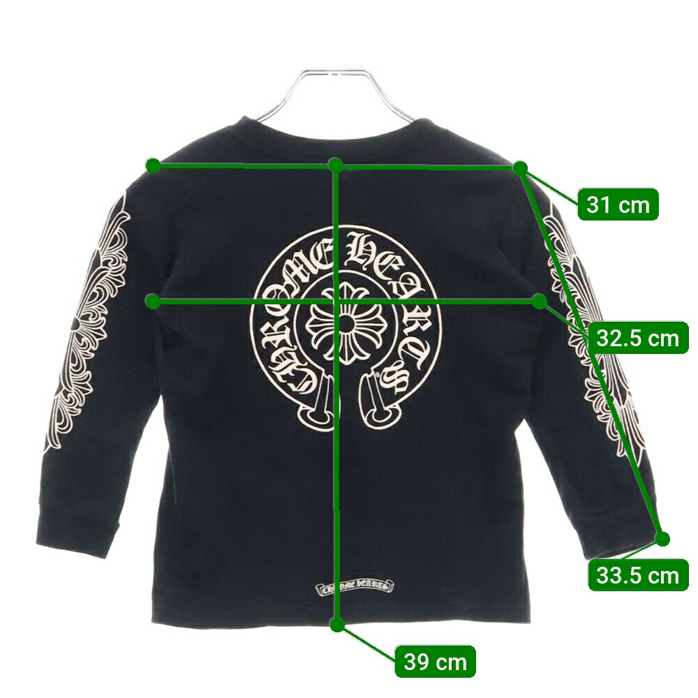 クロムハーツ キッズ長袖 サイズ3 Chrome Hearts子供服 キッズ 長袖t