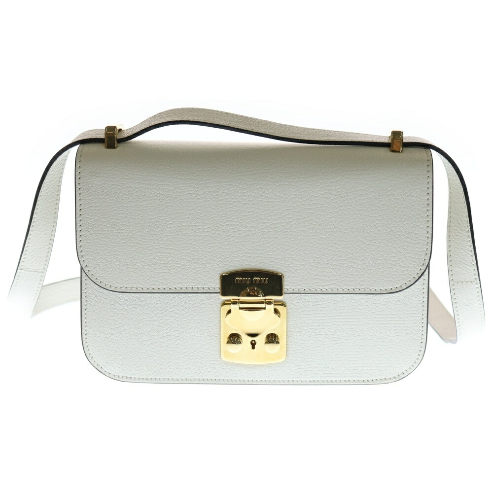 楽天市場】MiuMiu ミュウミュウ MADRAS（レディースバッグ｜バッグ