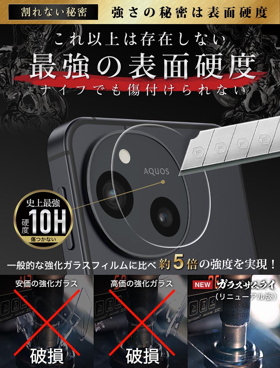 楽天市場】AQUOS Sense10 SH-53F SHG15 カメラフィルム カメラカバー