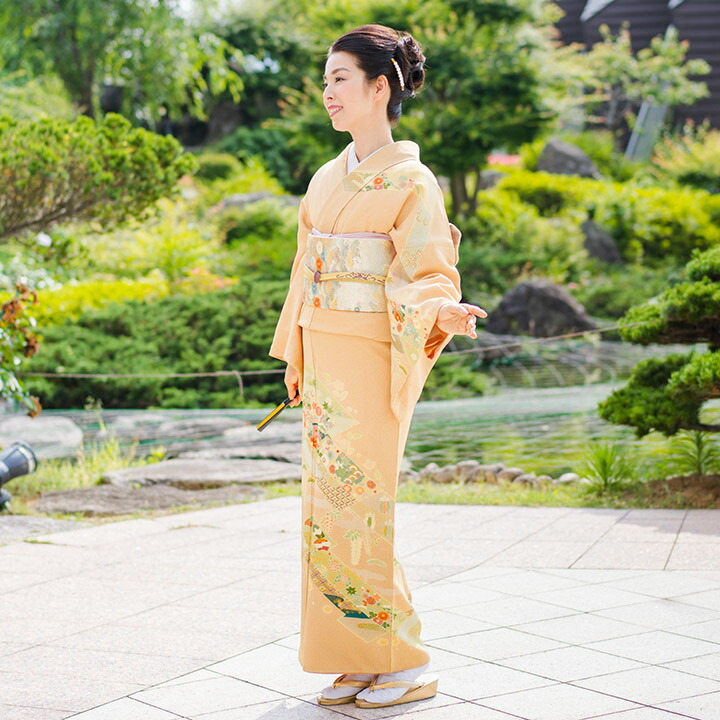 楽天市場】【レンタル】高級正絹 訪問着 フルセットレンタル訪問着 一