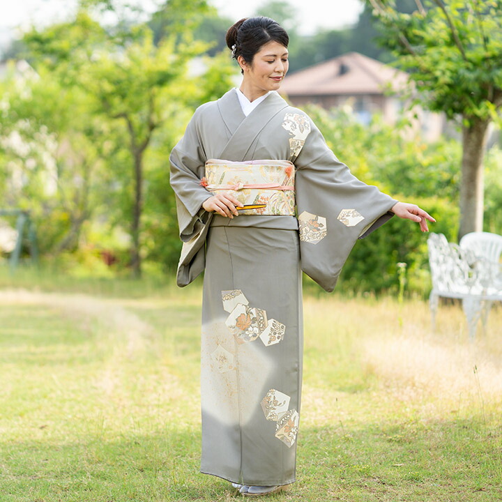 楽天市場】【レンタル】高級正絹 訪問着 フルセットレンタル訪問着