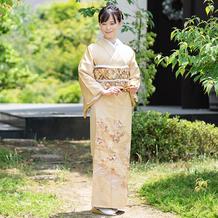 楽天市場】【レンタル 高級正絹 色留袖 フルセットレンタル】黄水仙色