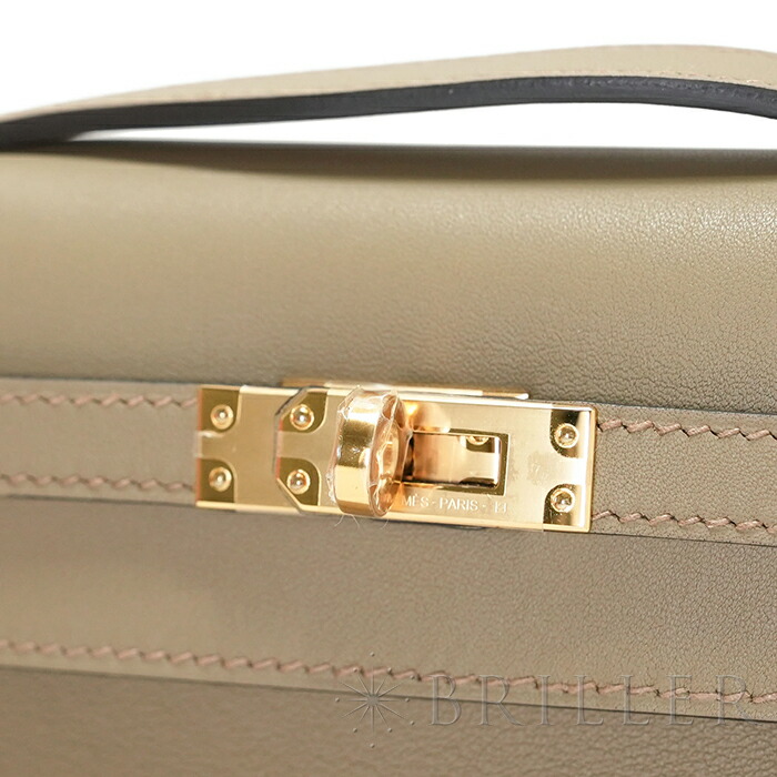 楽天市場】エルメス ポシェットケリー スイフト ベージュマルファ