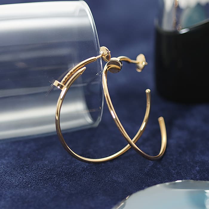 楽天市場】カルティエ ジュスト アン クル イヤリング ピアス ピンク