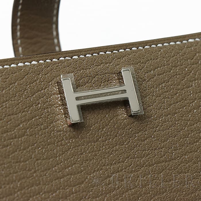 楽天市場】エルメス ベアン カードケース シェーブル エトゥープ