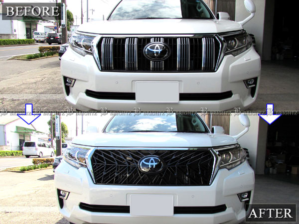 楽天市場】【 BRIGHTZ プラド 150 151 後期 フロントグリル本体