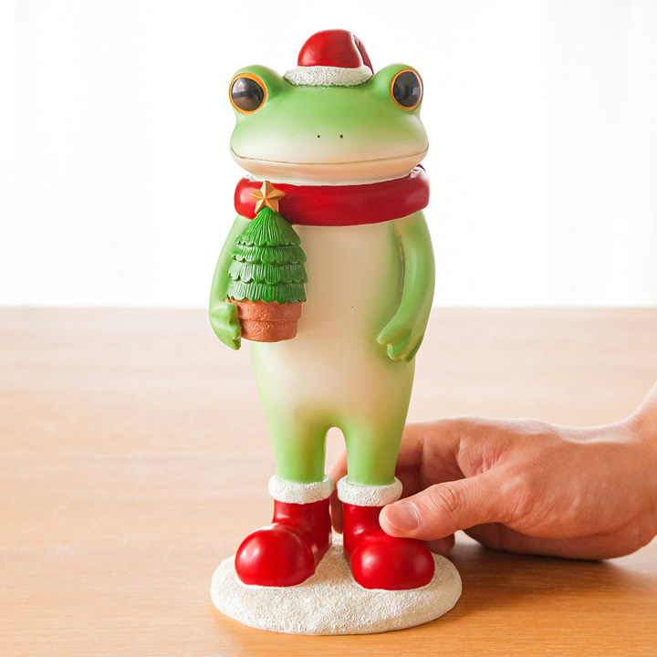 楽天市場】在庫限り コポー カエル ガーデン クリスマスツリーを抱える