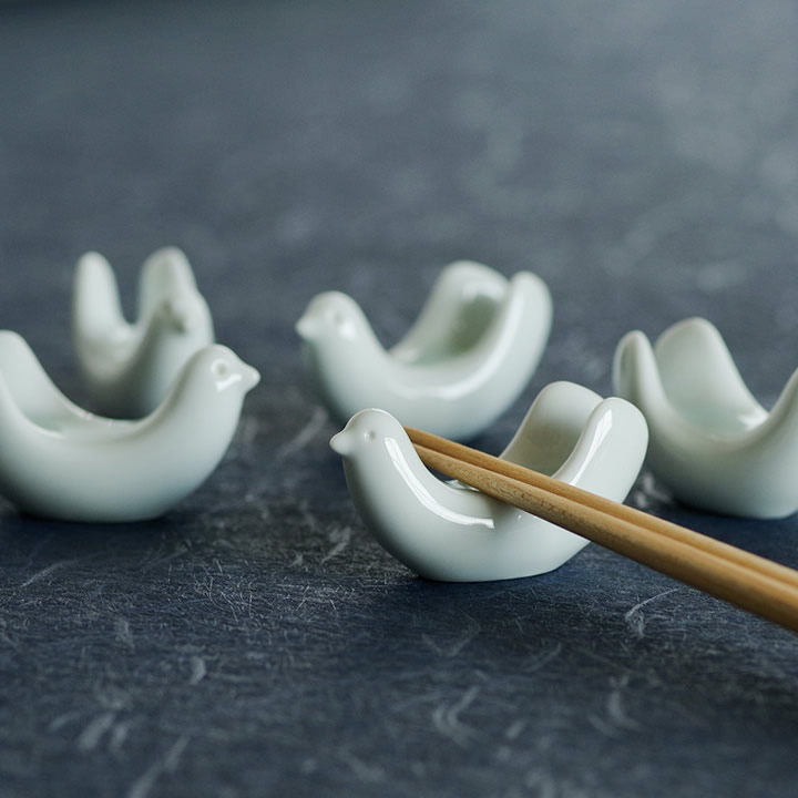 楽天市場】箸置き かわいい 白山陶器 とり型 はしおき 5個セット