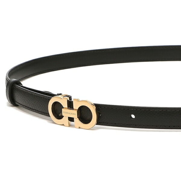 楽天市場】フェラガモ ベルト ガンチーニ ブラック レディース