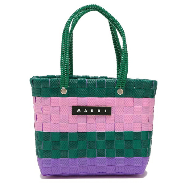 楽天市場】マルニ かごバッグ グリーン レディース MARNI M00816M00I