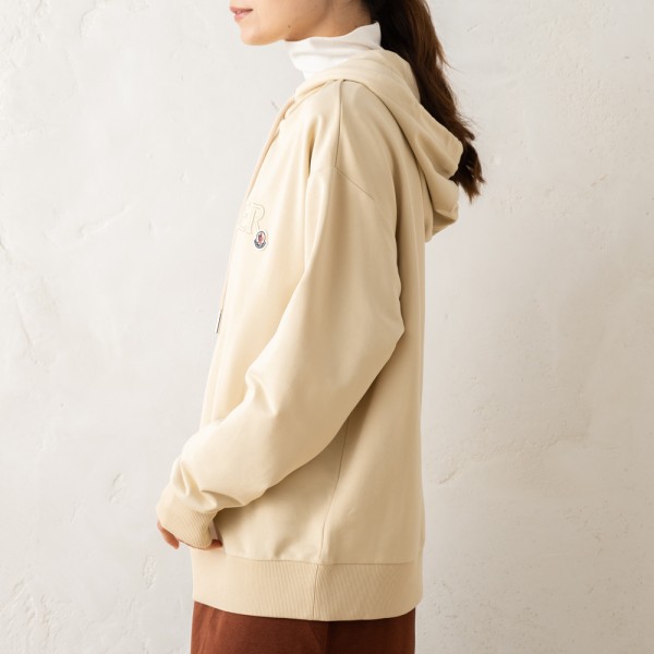 楽天市場】モンクレール パーカー フーディー ベージュ レディース
