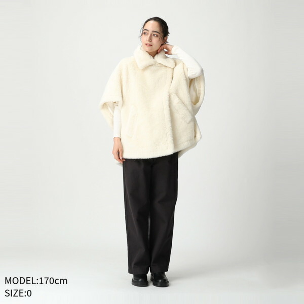 楽天市場】マックスマーラ ケープ コート テベ テディベア ケープ