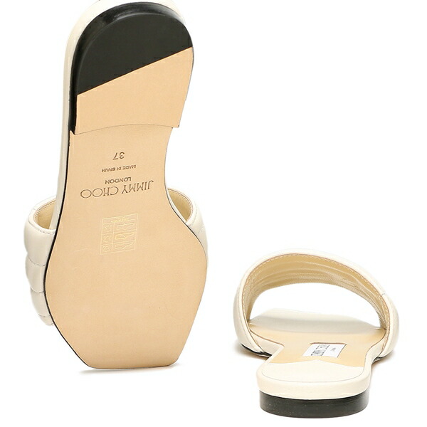 楽天市場】ジミーチュウ サンダル ミュール フラットシューズ ホワイト