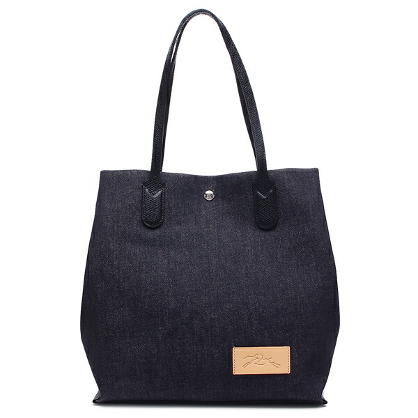 楽天市場】ロンシャン トートバッグ エッセンシャルデニム ネイビー