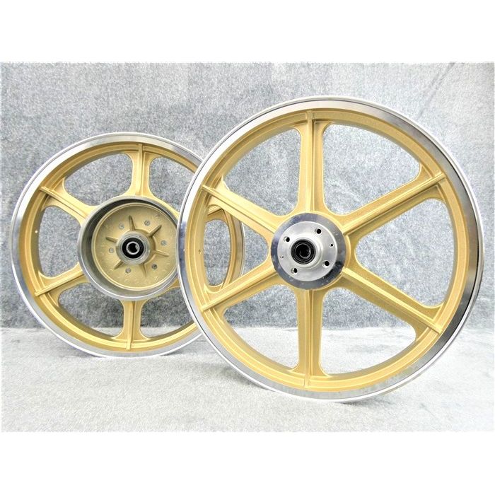 楽天市場】Z1 Z2 キャスト ホイール 4穴 ゴールドシックス ワイド