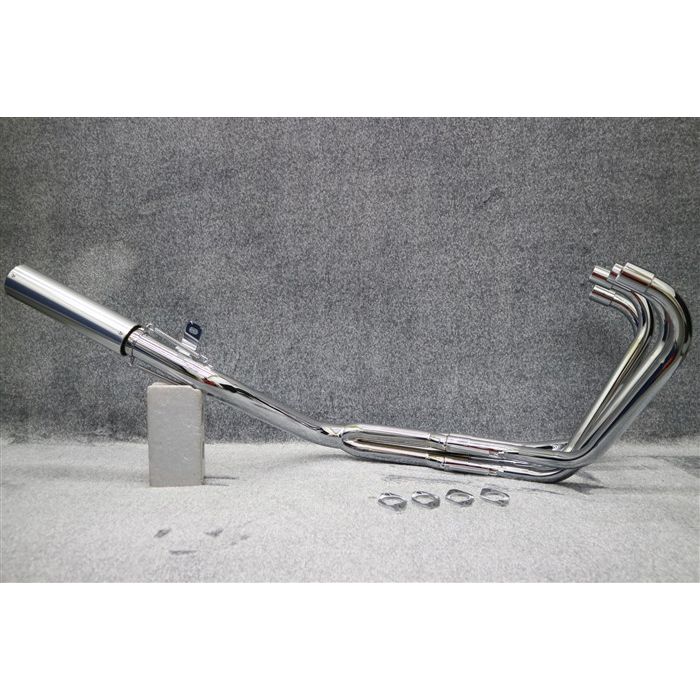 楽天市場】ゼファー400 DJガニマタ 6分割 マフラー メッキ ＋