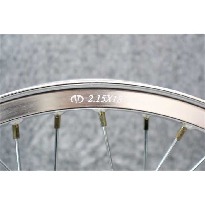 楽天市場】GS400 スポーク ホイール Hリム 銀 前後セット ワイド