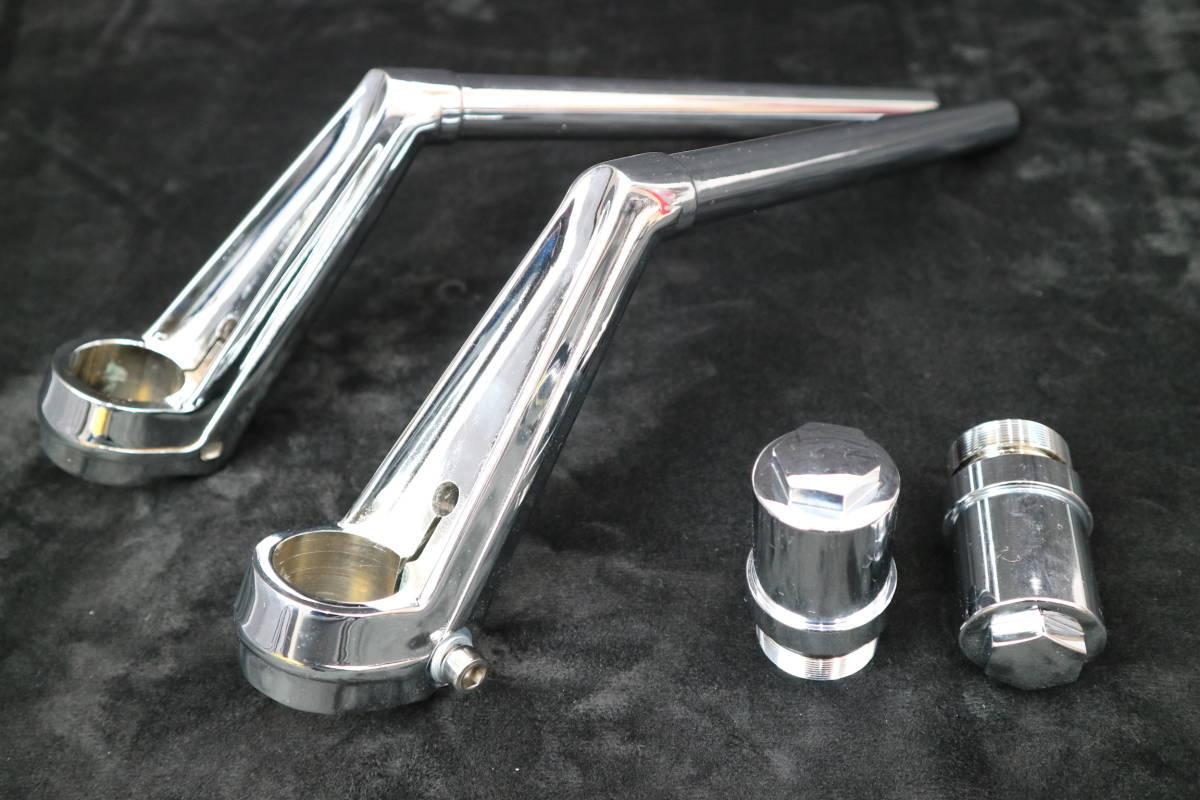 楽天市場】VFハン タイプ ハンドル メッキ ＋ 延長1番 : カスタム