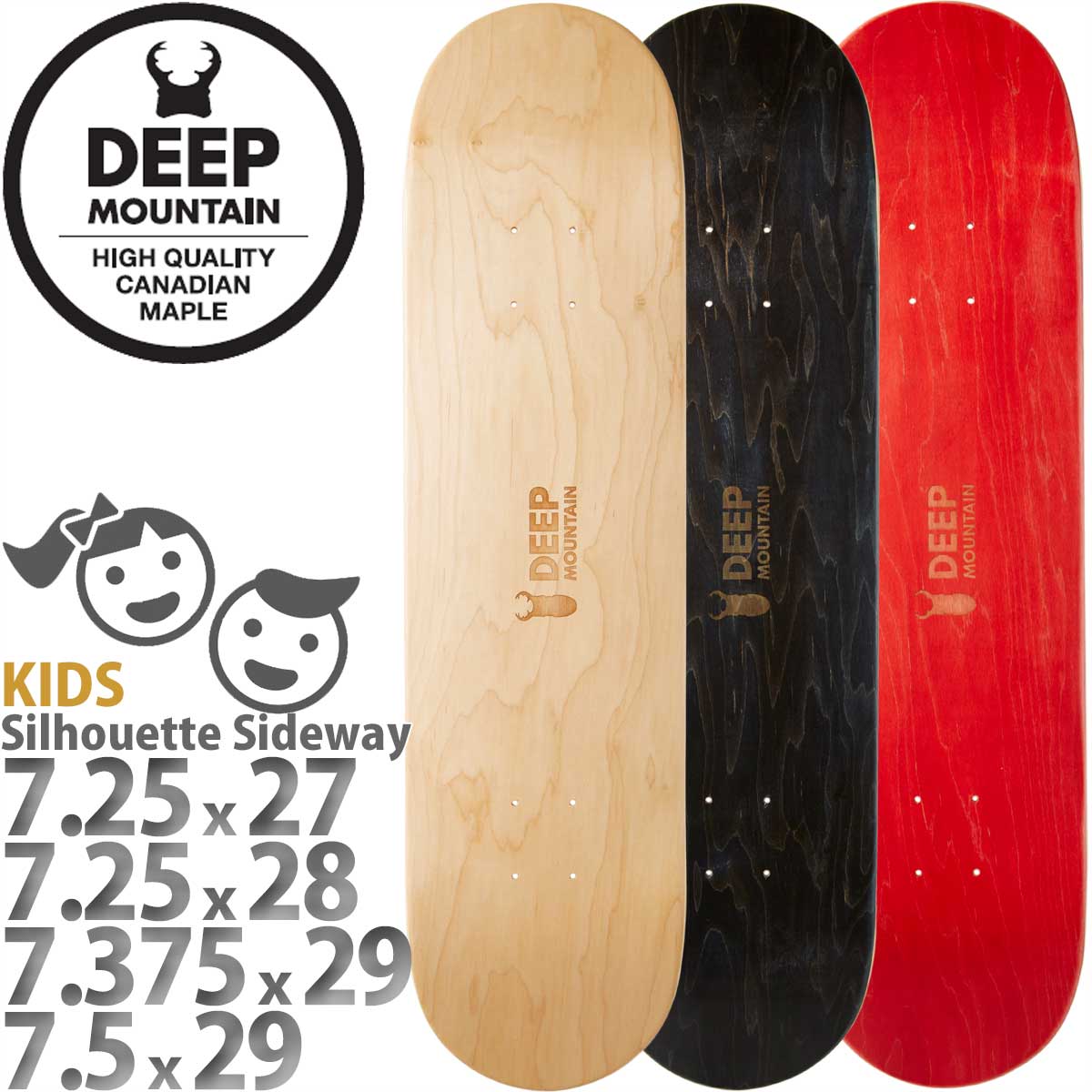 楽天市場】ディープマウンテン 【 キッズ スケボー デッキ 単品