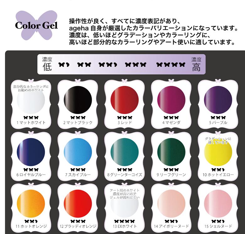 楽天市場】ageha アゲハ グラデーションクリアジェル 7.5g : Cutie Nail