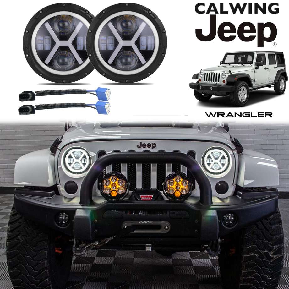 楽天市場】ラングラー JK/LJ/TJ | LEDヘッドライト 7インチ HALO