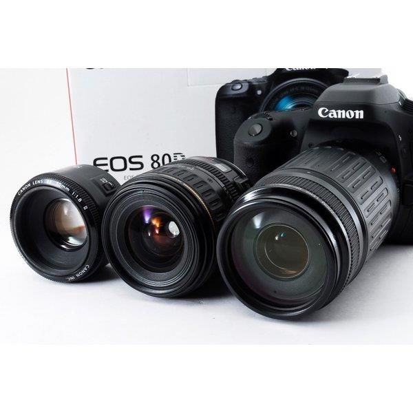 楽天市場】【中古】 キヤノン Canon EOS 80D 単焦点&標準&望遠トリプル