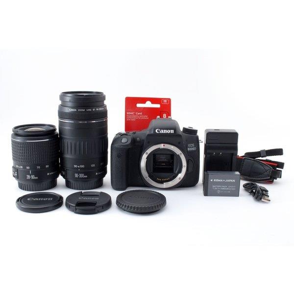 楽天市場】【中古】キヤノン Canon EOS 8000D 標準&超望遠ダブルズーム