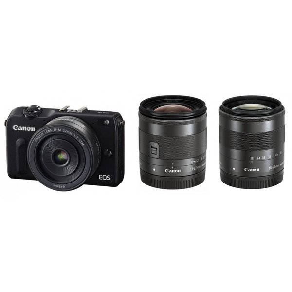 楽天市場】【中古】キヤノン Canon EOS M2 トリプルレンズキット