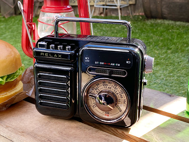 楽天市場】リラックス マルチレトロラジオ Bluetooth