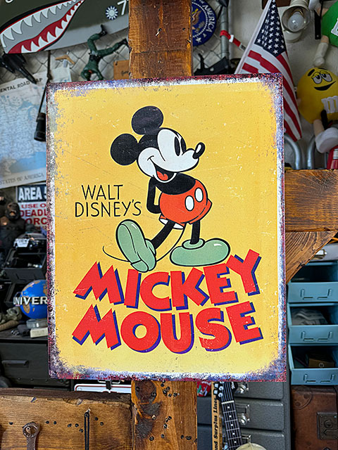 楽天市場】ディズニー クラシックミッキー ブリキ看板 （Old Poster