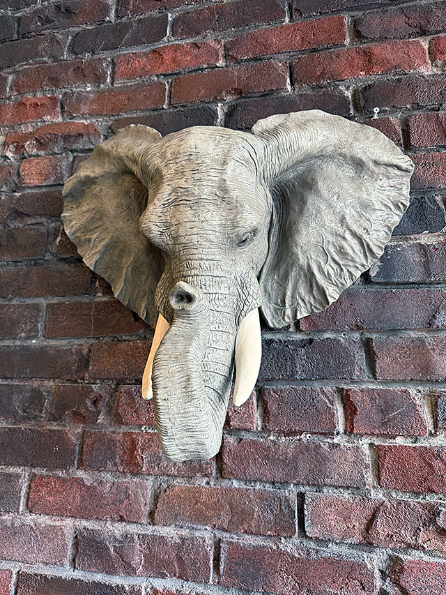 楽天市場】エレファント ヘッドオブジェ ゾウさん ウォール